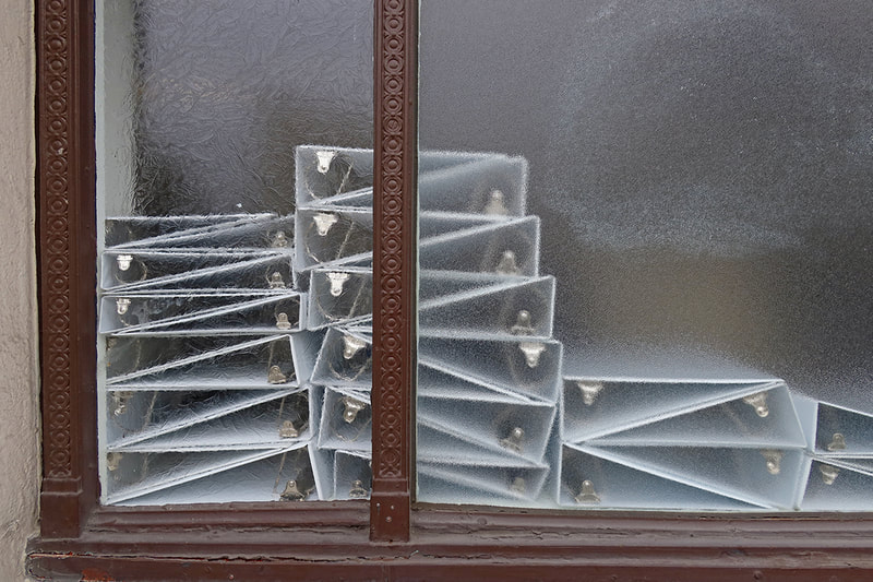 binders in a window