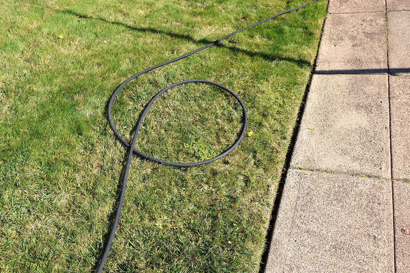hose on the grass