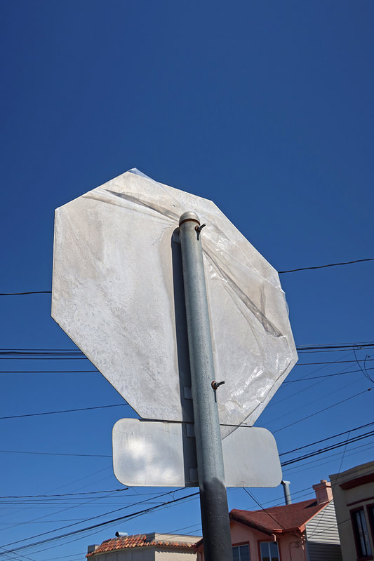 back of a stop sign