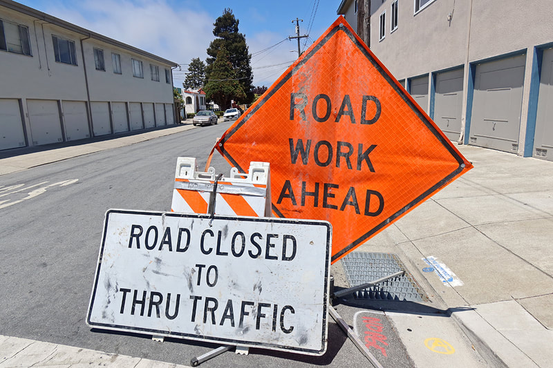 road work signs