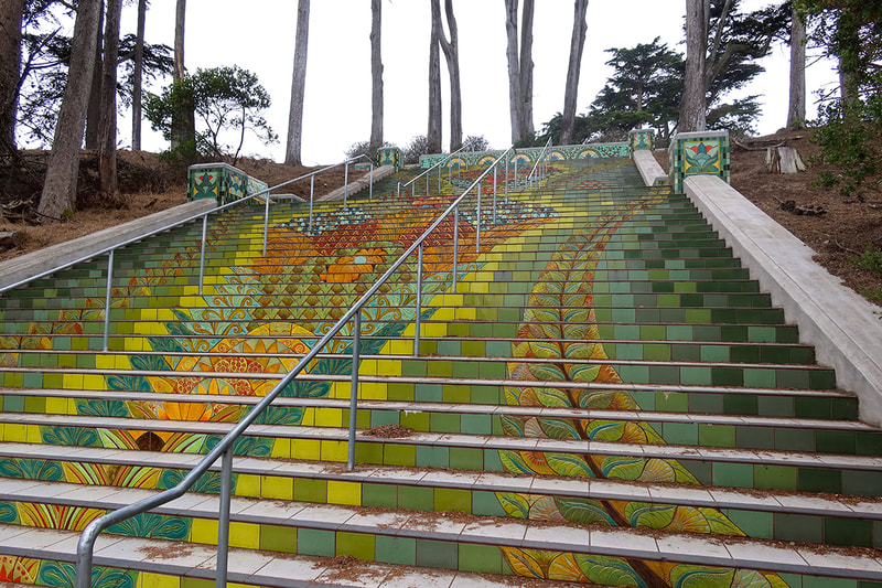 mosaic staircase in SF