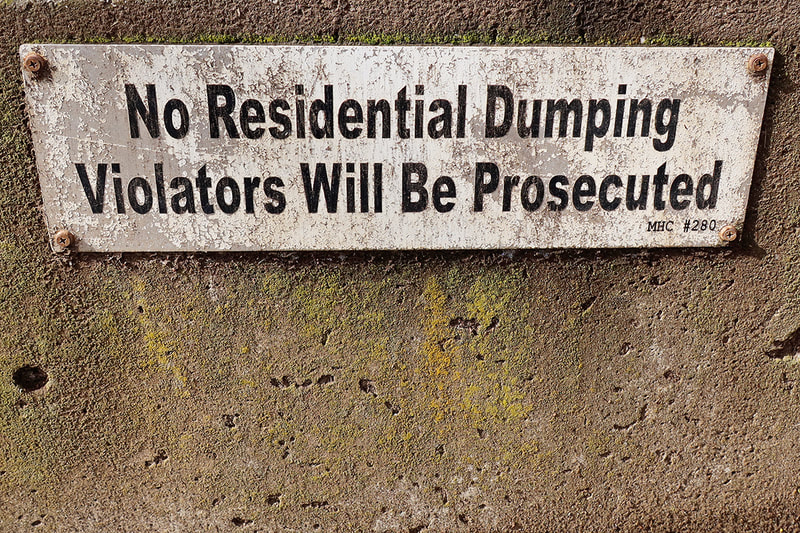 no dumping sign